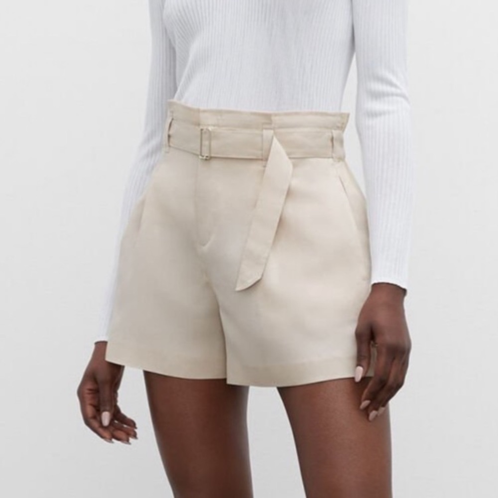 Club Monaco Darcee Linen Blend Shorts